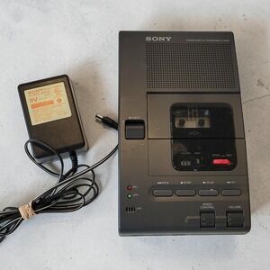 Sony M-2000 Microcassette Transcriber Desktop Dictation Machine TESTED No Pedal